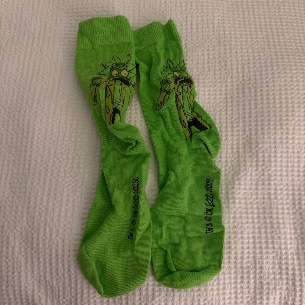 Green Graphic Men's Socks RICK
